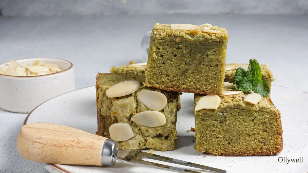 Brownie matcha z adaptogenami. Deser, który dodaje mocy